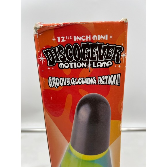 Disco Fever Motion Lamp 12 1/2 Inch Mini Groovy Glowing Action Super Sleek - Picture 2 of 11